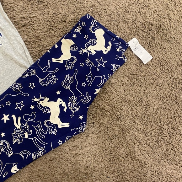 Girls Justice Glitter Unicorn leggings Outfit size 10/12 - Picture 4 of 7